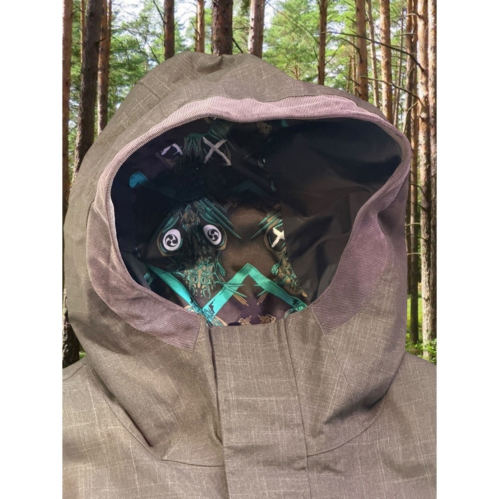 Burton Ronin Outerwear Mens Large Olive DryRide Field Jacket Hooded Utility - Picture 4 of 12